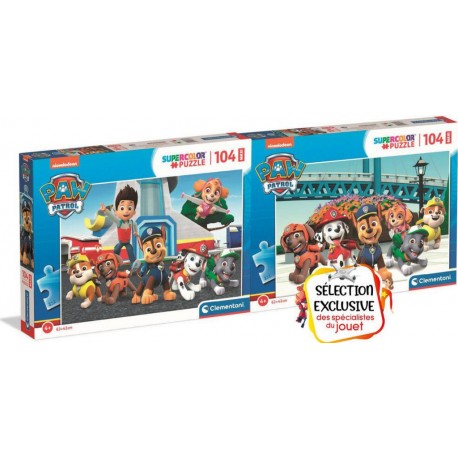 CLEMENTONI PAT'PATROUILLE PUZZLE BUNDLE MAXI 104 PIECES