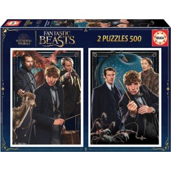 EDUCA PUZZLE ANIMAUX FANTASTIQUES BEASTS 2 X 500 PIECES