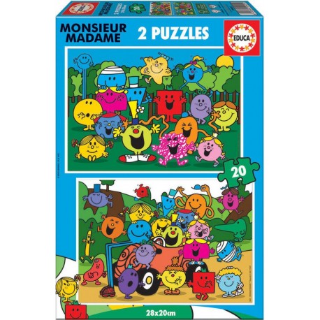 EDUCA PUZZLE 2 X 20 PIECES MONSIEUR MADAME