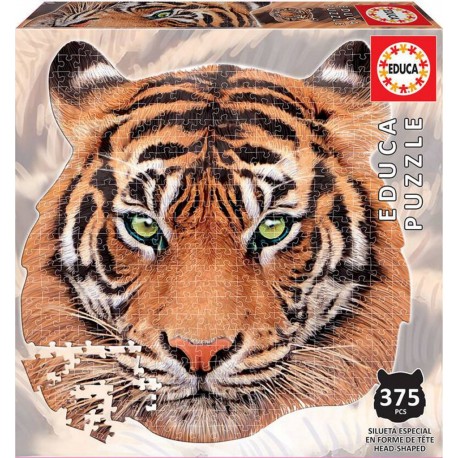 EDUCA PUZZLE 375 PIECES SILHOUETTE TETE DE TIGRE