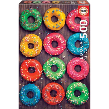 EDUCA PUZZLE 500 PIECES DES BEIGNETS COLORÉS