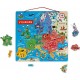 JANOD PUZZLE D'EUROPE MAGNETIQUE EN BOIS