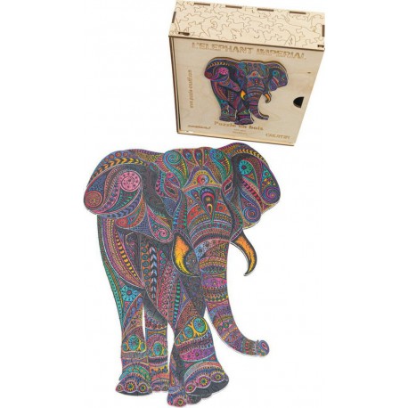 SIDJ PUZZLE EN BOIS 190 PIECES L'ELEPHANT IMPERIAL