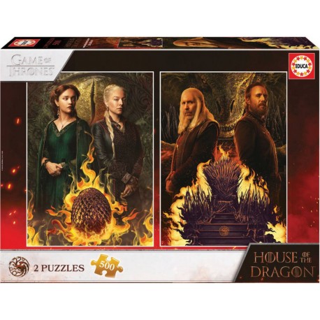 EDUCA PUZZLE HOUSE OF THE DRAGON 2 X 500 PIECES