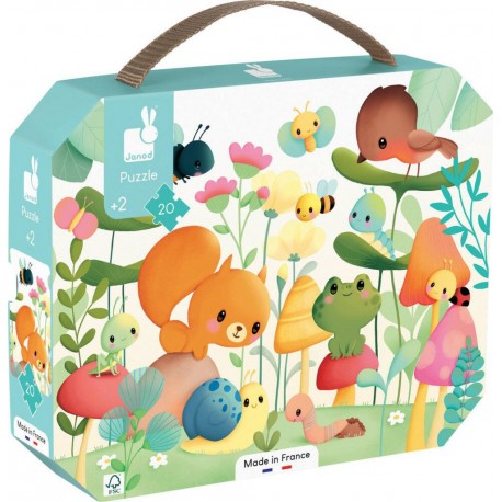 JANOD PUZZLE LES COMPAGNONS DU JARDIN 20 PIECES