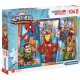 CLEMENTONI PUZZLE SUPERCOLOR 104 PIÈCES MAXI MARVEL SUPERHERO