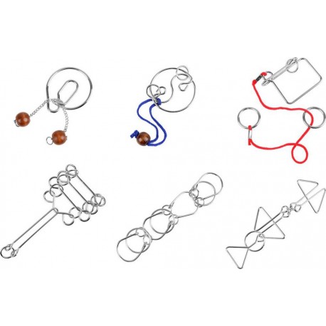 Nom 6 CASSE-TETES EN METAL