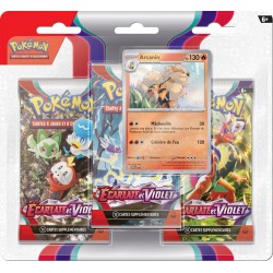 ASMODEE POKEMON EV01 : PACK 3 BOOSTERS ECARLATE ET VIOLET