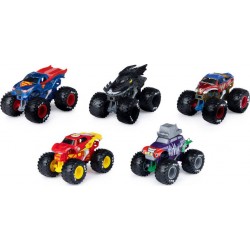 SPIN MONSTER JAM DC™ JUSTICE LEAGUE™VS. THE JOKER™ PACK 5 VEHICULES DIE CAST 1.64