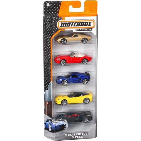 MATTEL PACK 5 VEHICULES MATCHBOX