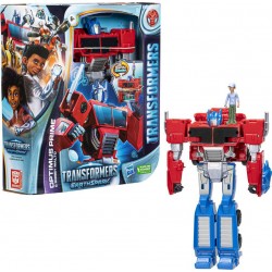 HASBRO TRANSFORMERS EARTHSPARK SPIN CHANGER OPTIMUS PRIME ET ROBBY