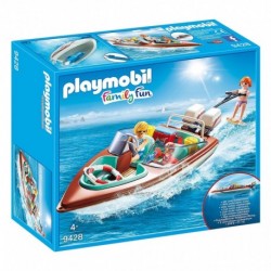 PLAYMOBIL 9428 Family Fun - Vacanciers avec Vedette et Moteur Submersible