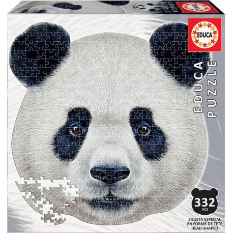 EDUCA PUZZLE 332 PIECES SILHOUETTE TETE DE PANDA