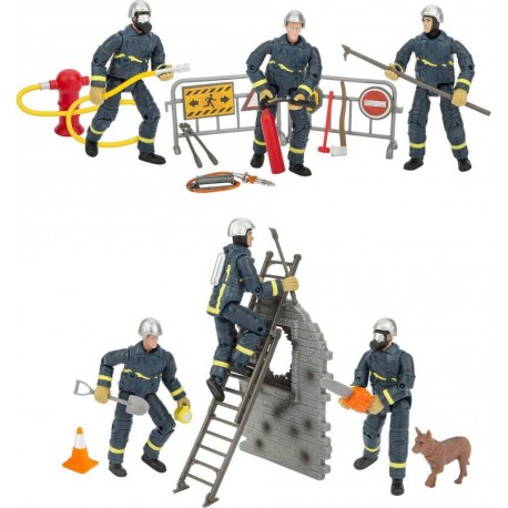 TEAM COFFRET ASSORTIMENT FIGURINE OPERATION DE SECOURS POMPIERS