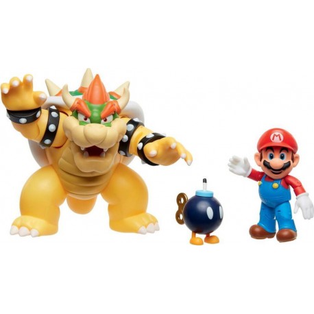 JAKKS COFFRET BATAILLE DE LAVE DE BOWSER SUPER MARIO