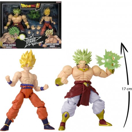 BANDAI COFFRET BATTLE PACK SUPER SAIYAN GOKU & BROLY 17 CM