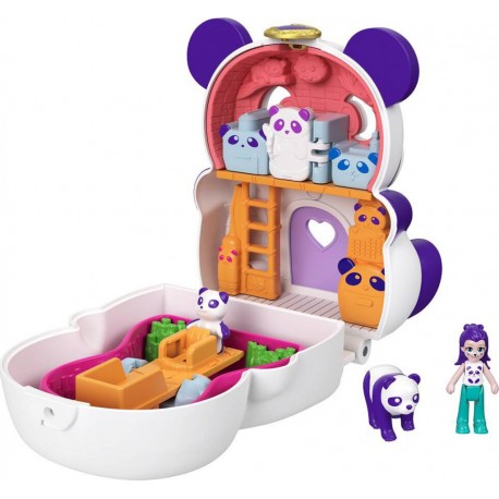 MATTEL COFFRET TRANSFORMABLE PANDA POLLY POCKET