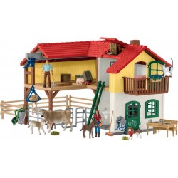 SCHLEICH FERME AVEC ETABLE ET ANIMAUX