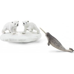 SCHLEICH FIGURINE GLISSADE DES OURS POLAIRES