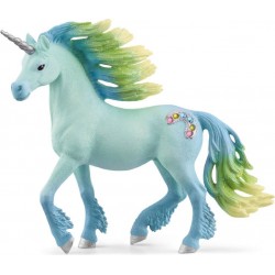 SCHLEICH FIGURINE LICORNE BARBE À PAPA, ÉTALON