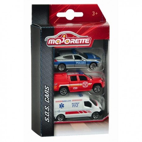 Majorette SOS Cars 3 Véhicules