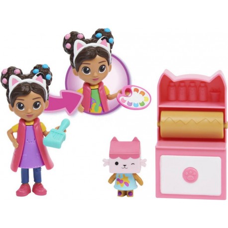 SPIN GABBY ET LA MAISON MAGIQUE PACK 2 FIGURINES ET ACCESSOIRES STUDIO D'ART