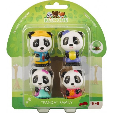 VULLI KLOROFIL FAMILLE PANDA 4 PERSONNAGES