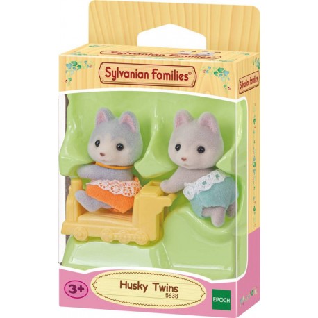 SYLVANIAN LES JUMEAUX HUSKY FAMILLES