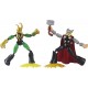 HASBRO MARVEL AVENGERS BEND AND FLEX, FIGURINES FLEXIBLES THOR VS