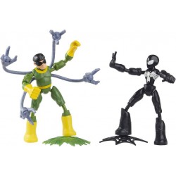 HASBRO MARVEL SPIDER-MAN BEND AND FLEX SPIDER-MAN EN COSTUME NOIR