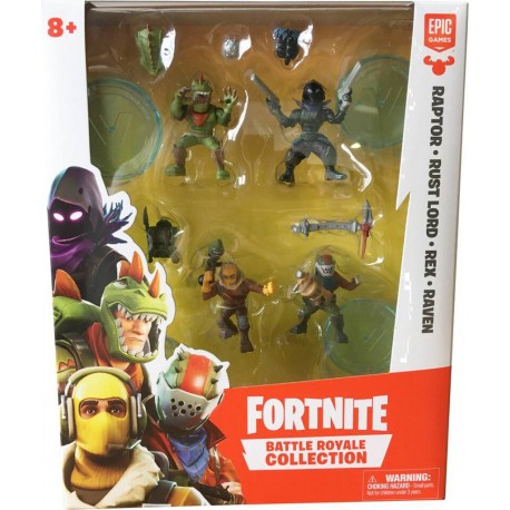 MOOSE PACK SQUAD 4 FIGURINES 5 CM FORTNITE BATTLE ROYALE