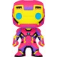 FUNKO POP BOBBLE FIGURINE IRON MAN MARVEL : BLACK LIGHT