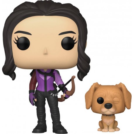 FUNKO POP BOBBLE FIGURINE KATE BISHOP AVEC LUCKY LE CHIEN HAWKEYE