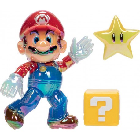 JAKKS SET FIGURINE MARIO STAR POWER 10 CM