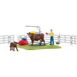 SCHLEICH STATION DE LAVAGE POUR VACHES