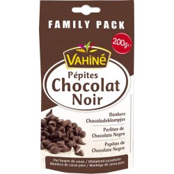 Vahiné Pépites de Chocolat Noir Family Pack 200g (lot de 3)