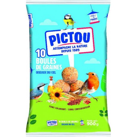 Pictou Boules De Graines Pour Oiseaux Du Ciel boules x10 900g