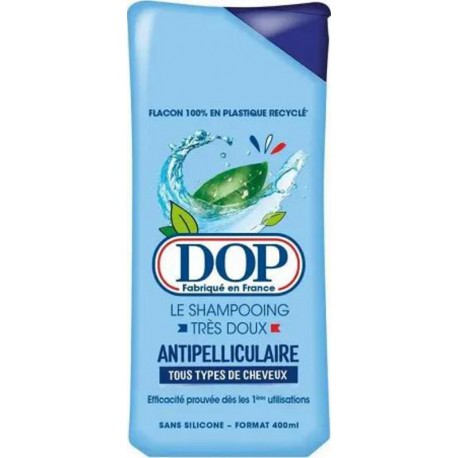 DOP Le Shampooing Très Doux Antipelliculaire Sans Silicone 400ml (lot de 4)