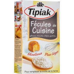 Tipiak Fécules de Cuisine Gâteaux Biscuits Crêpes Gaufres 350g (lot de 4)