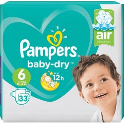 PAMPERS BABY DRY GEANT T6 X33