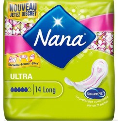 Nana Serviettes Hygiéniques Ultra Long x14