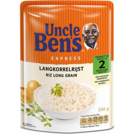 Uncle Ben’s Riz Expess Long Grain 250g (lot de 12)