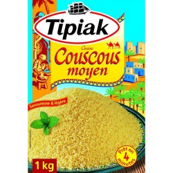 Tipiak Graine Couscous Moyen Savoureuse & Légère 1Kg (lot de 4)