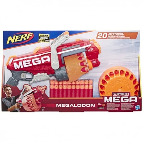 Nerf - Megalodon Barillet à 20 Fléchettes