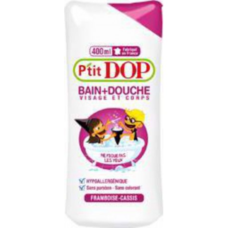 P'tit Dop Gel bain + douche, framboise cassis 400ml