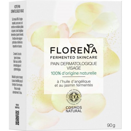 FLORENA Savon dermatologique visage angélique et jasmin 90g