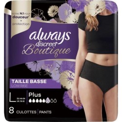 ALWAYS DISCREET TAIL BASSE LX8 paquet 8 culottes