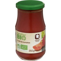 CARREFOUR BIO Coulis de tomates bio 350g