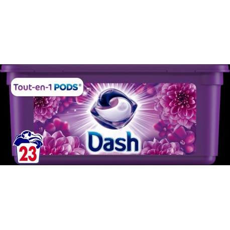 Dash Lessive Pods Bouquet Mystère 23 Doses
