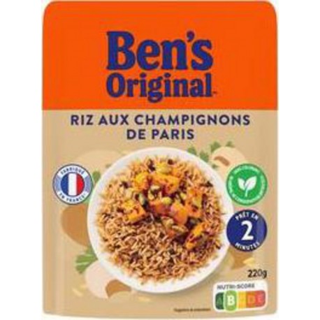 Ben's Original UNCLE BEN'S RIZ MICRO-ONDES EXPRESS AUX CHAMPIGNONS DE PARIS 250g